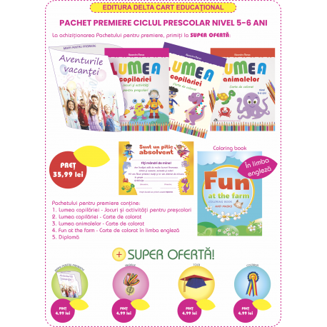 Pachet premiere ciclul prescolar nivel 5-6 ani