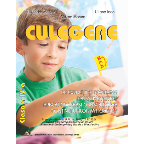 CULEGERE MATEMATICĂ cls a IV-a